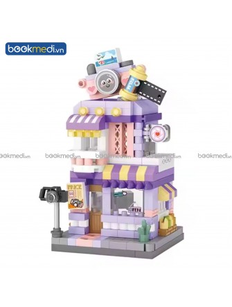 Đồ Chơi Lắp Ráp Mô Hình Tiệm Chụp Hình (Photo Studio Street Mini) Hãng Loz